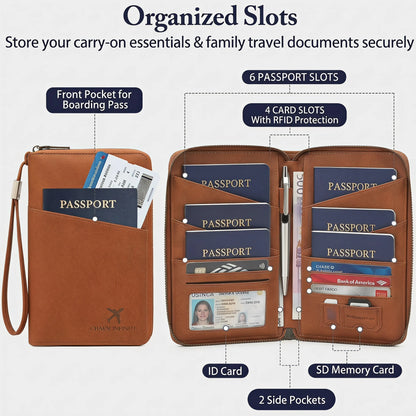 carteira passaporte com