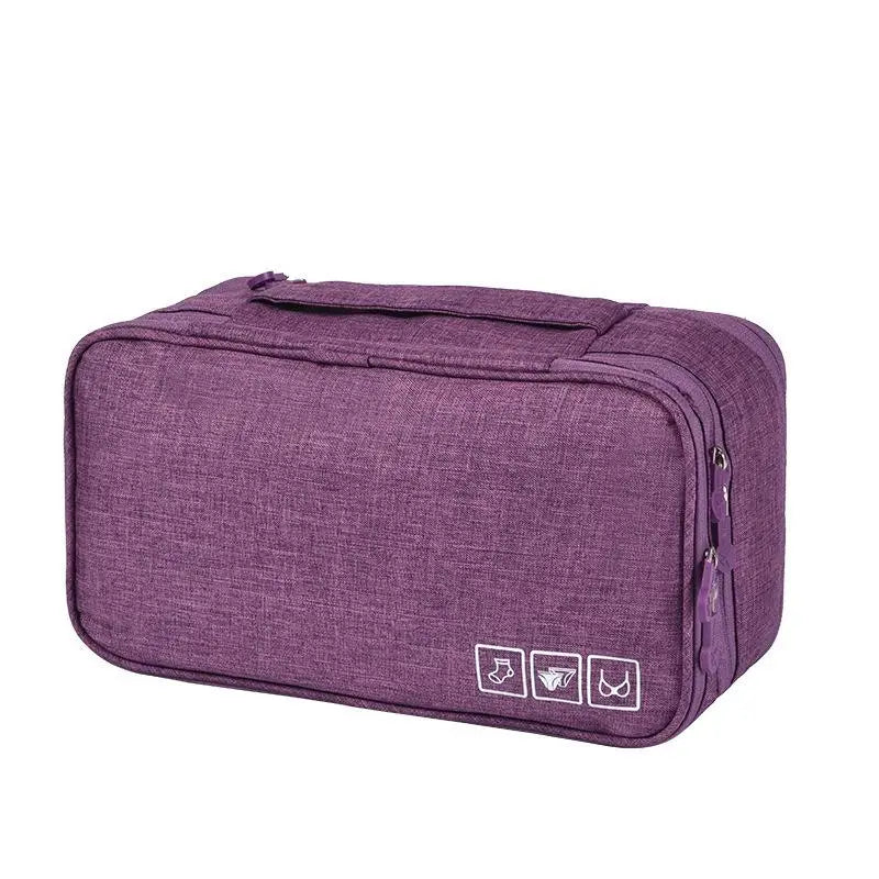 organizador de viagem roxo