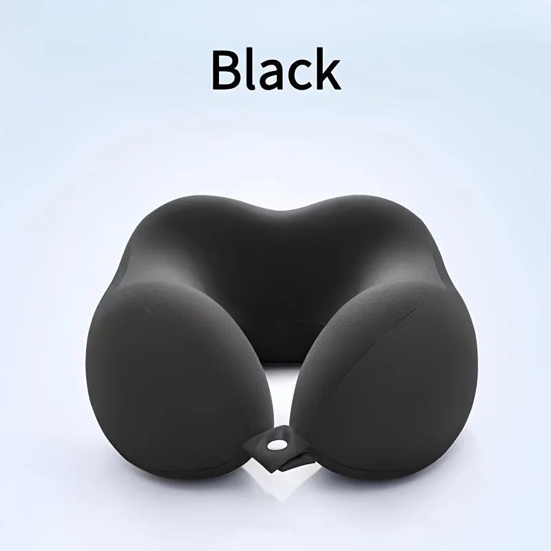 travesseiro de pescoço preto