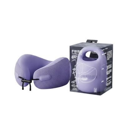 travesseiro de pescoço roxo